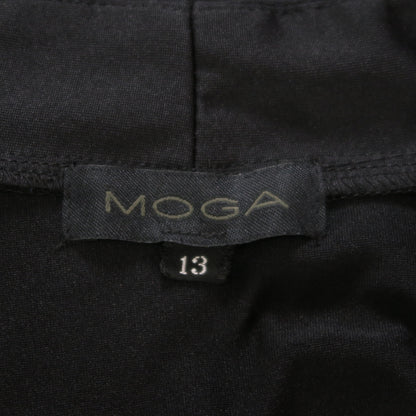 モガ MOGA★スタイリッシュな半袖カットソー 大きいサイズ13 黒系 薄手 無地  z23144