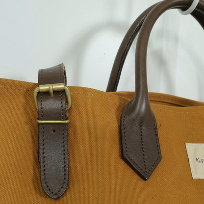カールヘルム★旅行バッグ バックル ロゴタグ シンプル 大容量 茶系 ba299