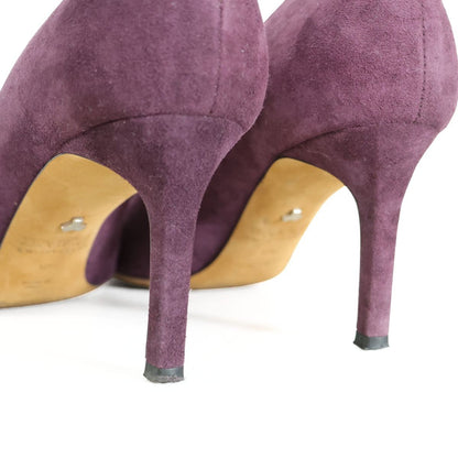 BALLY バリー ★スエード パンプス 37.5 24cm パープル系　＊sh170