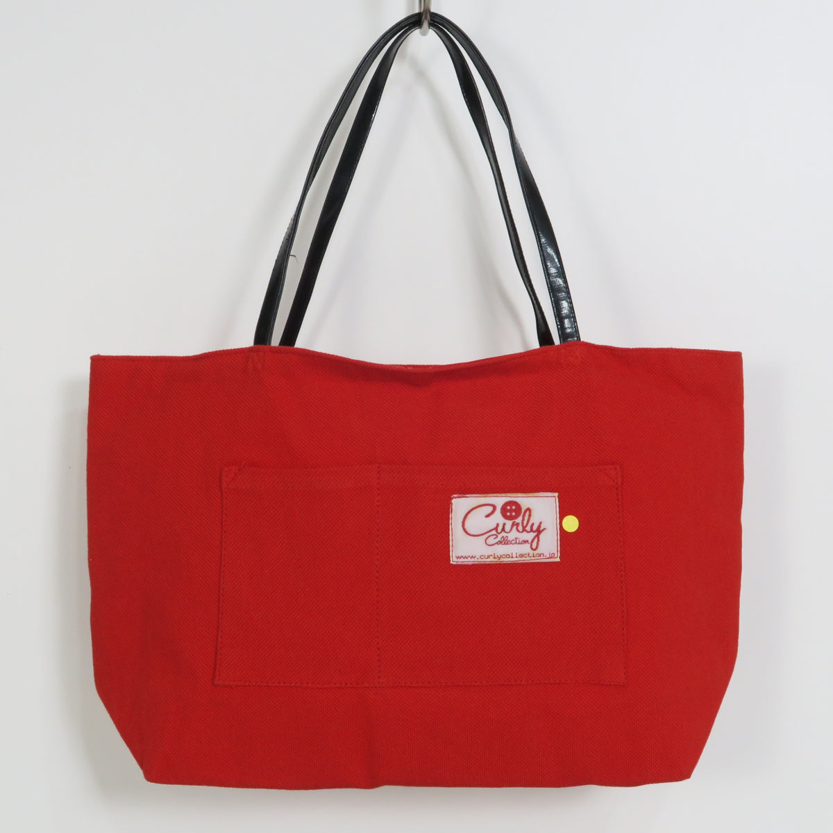 カーリーコレクション★ツインガールズ エヴィちゃん スパンコールビーズ刺繍 ハンドバッグ　赤系　＊ba319