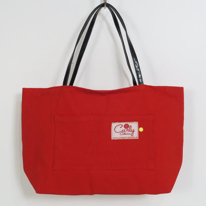 カーリーコレクション★ツインガールズ エヴィちゃん スパンコールビーズ刺繍 ハンドバッグ　赤系　＊ba319