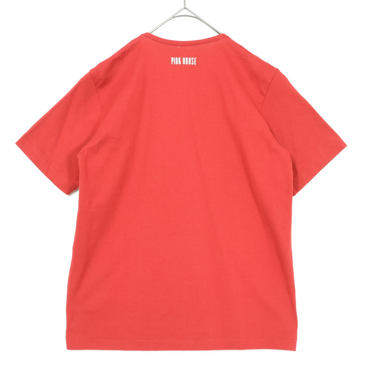 ベビーピンクハウス★ぬいぐるみうさぎ♪半袖Tシャツ ワッペン ロゴpt サイズM(110cm) 赤系 z21897
